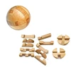 3D Puzzle Ball Wooden Kong Ming IQ Brain Teaser Puzzle Cube Interlocking Educational Toys