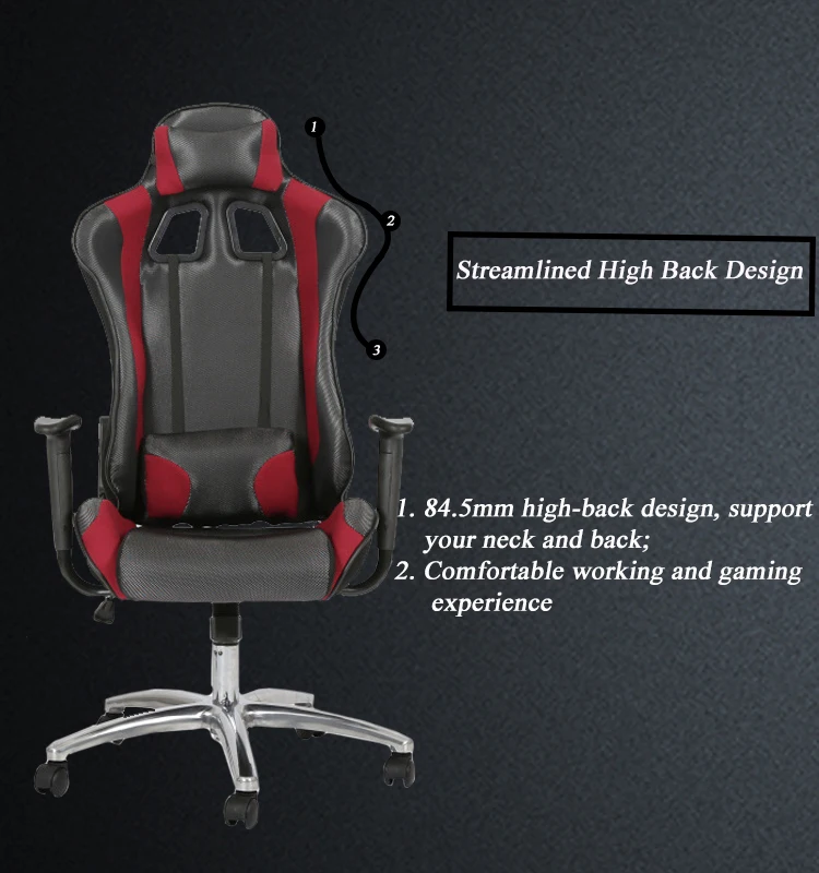 LOL Pu Leather Gaming  Chair Racing Chair for Office Use with Armrest
