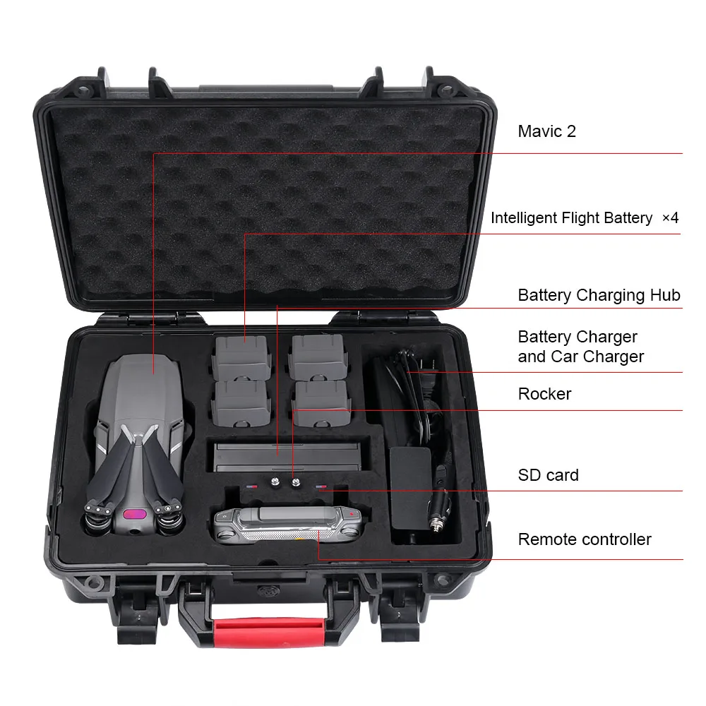 Smatree Large Capacity Dji Drone Bag Waterproof Hard Carrying Tool