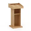 tall wooden speech conference table lecture table