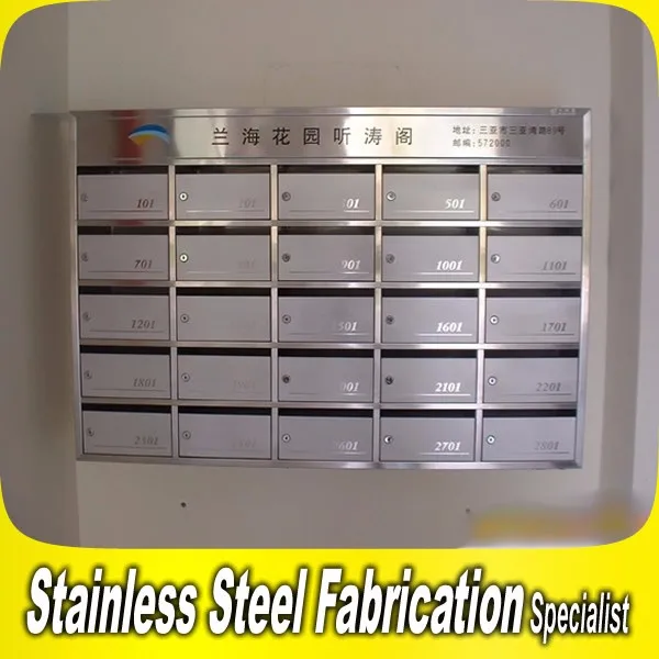 Apartment Building Mailboxes custom made free standing stainless steel apartment building Apartment Building Mailboxes custom made free standing stainless steel apartment building