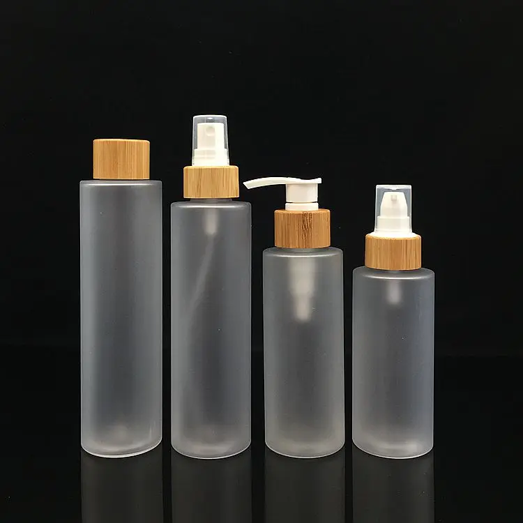 Cosmetic Packaging Frosted White Clear Plastic Lotion Pump Bottle ...