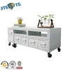 Living room furniture 5 drawers mobile television stand metal tv stand