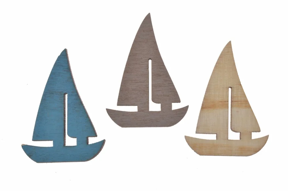 3pcs/set Wholesale Wood Vintage Nautical Wall Art Beach Sailing Fish Sea Horse Beach Decor
