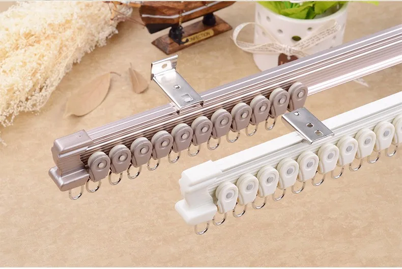 Home Decor L U Shape Aluminum Curved Track Curtain Rod Buy Curtain