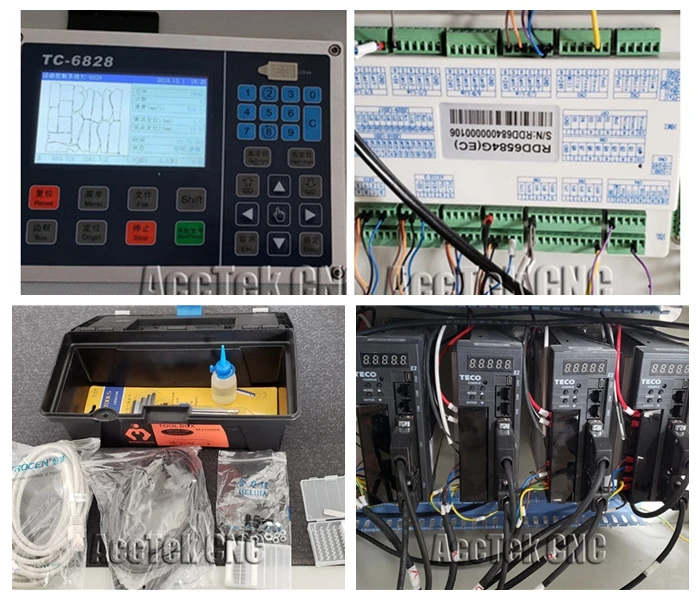 AccTek 1600*2500mm work area cnc oscillating vibrating knife cutting machine for foma fabric leather round knife cutter