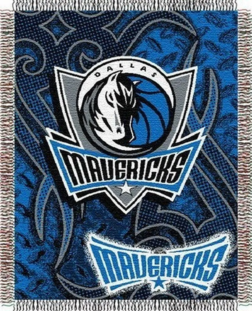 Buy Nba Dallas Mavericks 48 X 60 Navy Blue Tattoo Jacquard Woven Blanket Throw In Cheap Price On Alibaba Com