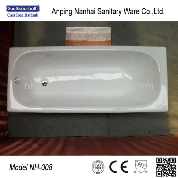 Simple construido en hierro fundido bathtub/bañera común/barato ... Cuadradas creativo Bañeras