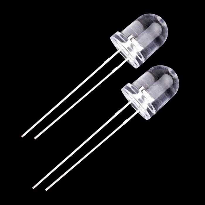 Red White Green Blue Amber White 10mm Round Dip Led Chip Diode