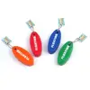 Wholesale floating key chain boat soft pvc keychain pu airship key ring