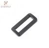 Black Hard Plastic Rectangle Ring Buckle Loop