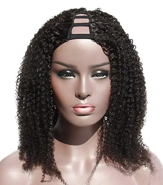 Natural Kinky Curly Blonde U Part Wig For Black Women Hair Wig U