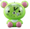 2019 Amazon Hot Sale Cartoon Animal Shape Promotional cheap plush animal alarm bear clock plastic Table Clock