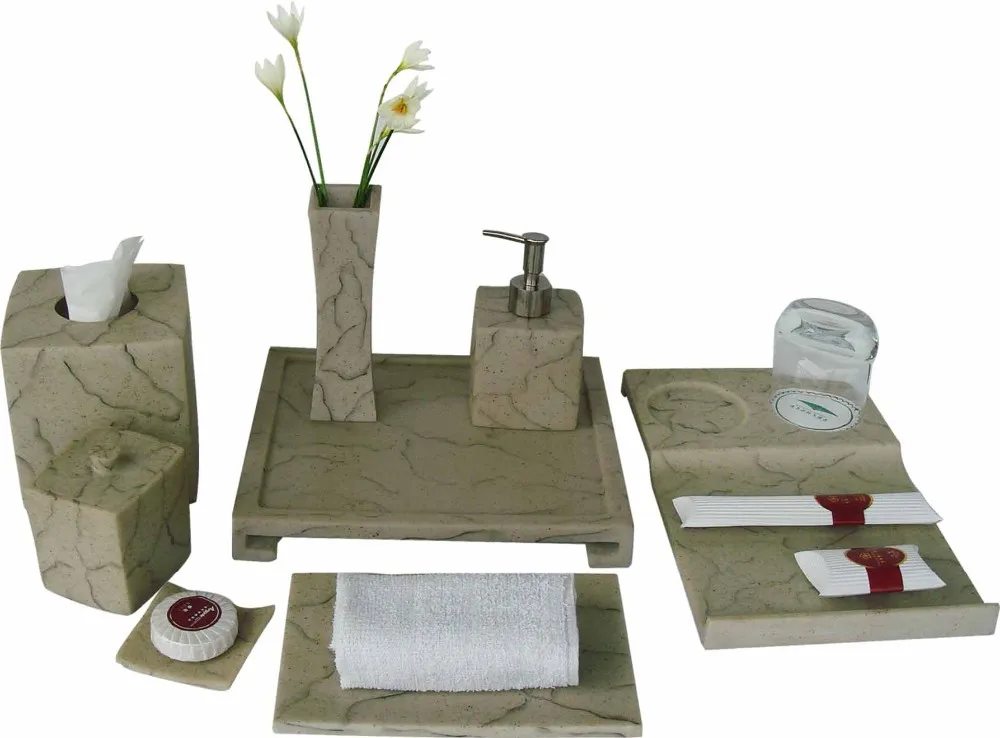 Luxury Resin Bathroom Accessories Set,Hotel Bathroom Accessories Modern
