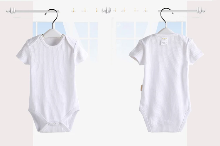 Wholesale Blank Baby Bodysuit Pure White Plain Baby Onesie - Buy Plain