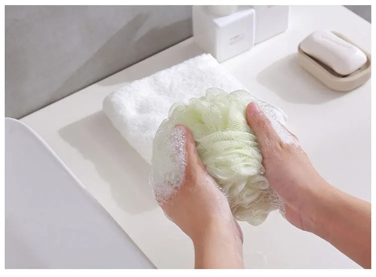Travel Hotel Shower Essentials Disposable Bath Sponge Mesh Loofah Bath Sponge Buy Loofah Bath
