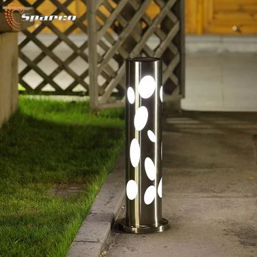 Attractive satin brushed finished stainless steel outdoor bollard led ip65
