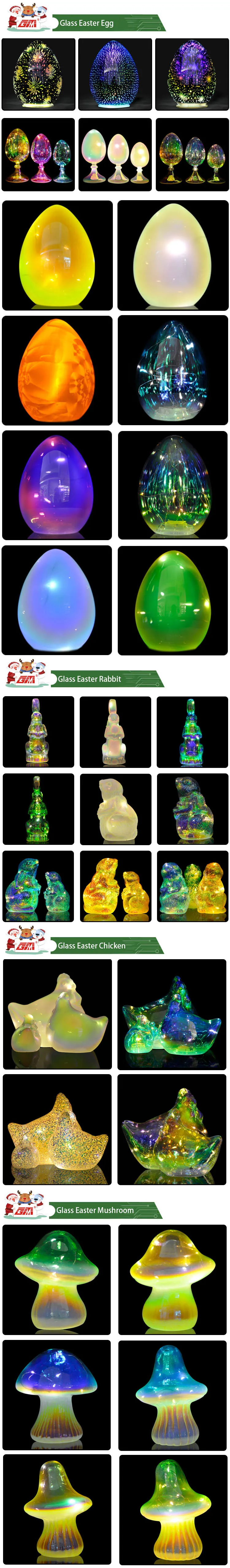 Glass Easter Decoration