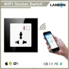 Lanbon 100-250V 10A Wall WiFi Socket Compatible with Google Home Amazon Echo