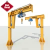 BZD model 500kg pillar mounted jib crane / Pillar fixed 500 kg jib boom crane workshop lifting equipment 180 360 degree