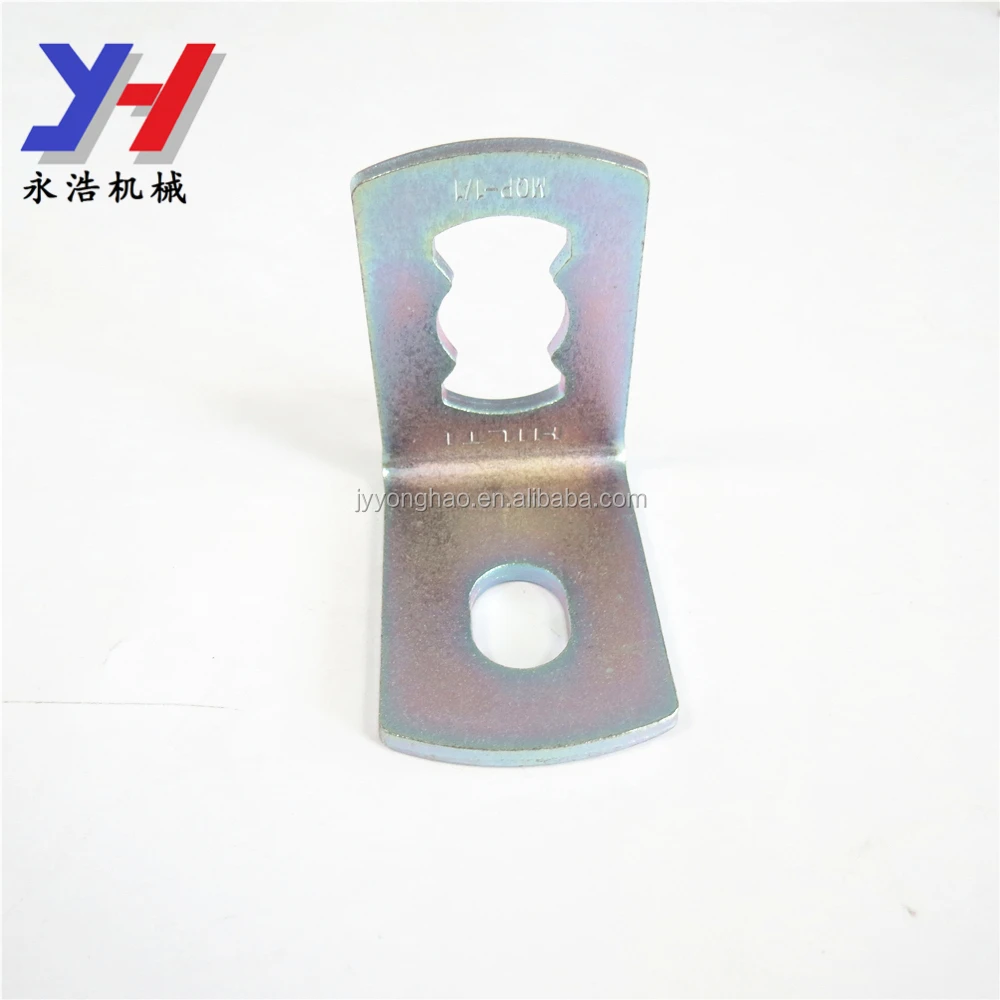 Customized Punched Zinc Plated Steel Angle Bracket,Sheet Metal