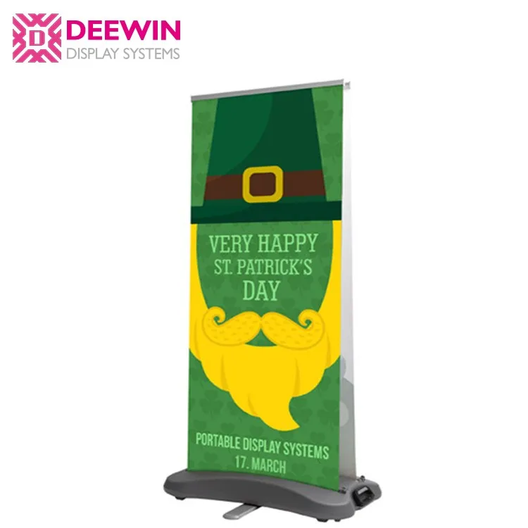 Aluminum Double Sides Trade Show Display Roll Up Banner Stand