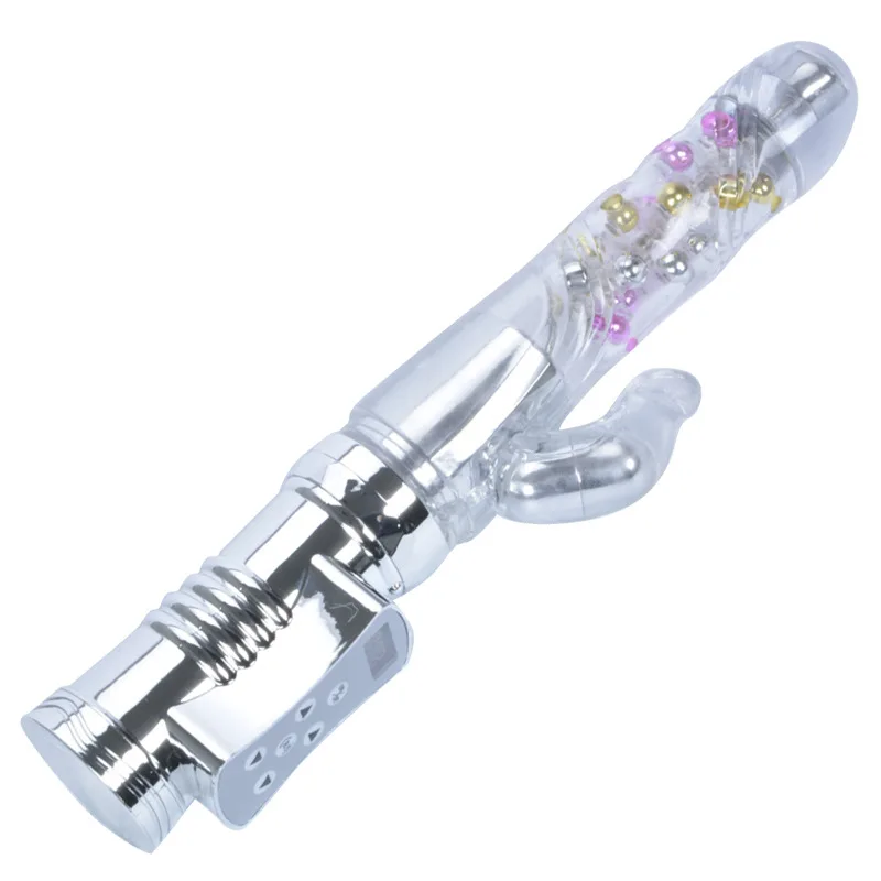 誘惑ウサギバイブレーター、クリトリスgスポット刺激装置、オナニーバイブ回転ビーズ大人マッサージャー女性の始まり - Buy 誘惑ウサギ