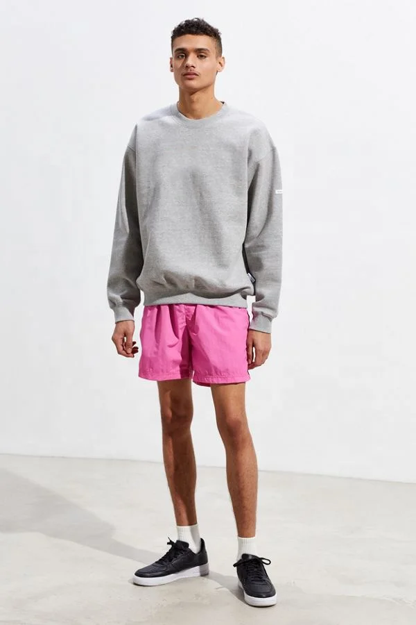 mens function nylon belted trial gym running biker shorts