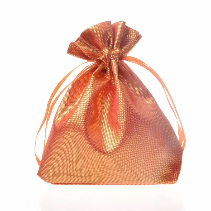 Custom Printed Gold Satin Pouch For Jewelry Drawstring Bag Buy Satin