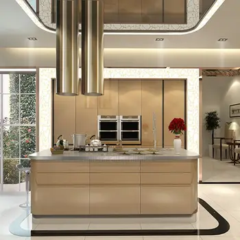 Por Emas Warna Stainless Steel Dapur Desain Kabinet Por Emas Warna Stainless Steel Dapur Desain Kabinet