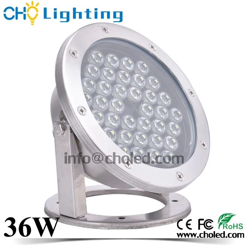 Stainless Steel 304 Ip68 Waterproof 110v 120v Cool White 36w Led