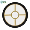 CE Ropo Double Glass Fixed Round Aluminum Windows
