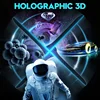 Holographic fan led display 3D dynamic projector for shopping mall and restaurant