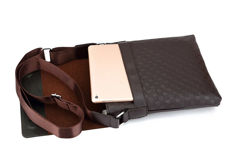 Cathylin  Casual Business Fashion Polo Messenger Bag PU Leather Man Bag