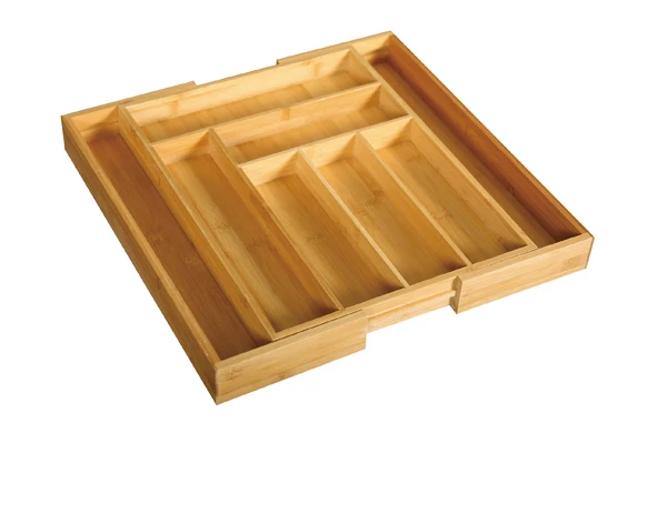 Expandable Bamboo Wood Cutlery Drawer Organizer Cutlery Tray
