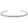 fashion design stainless steel engraved message cuff inspirational bracelets for men women