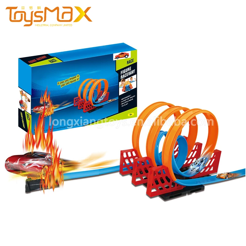 Toysmax Assembly Pull Back Cars Hot Wheel Magic Race Track For Kids