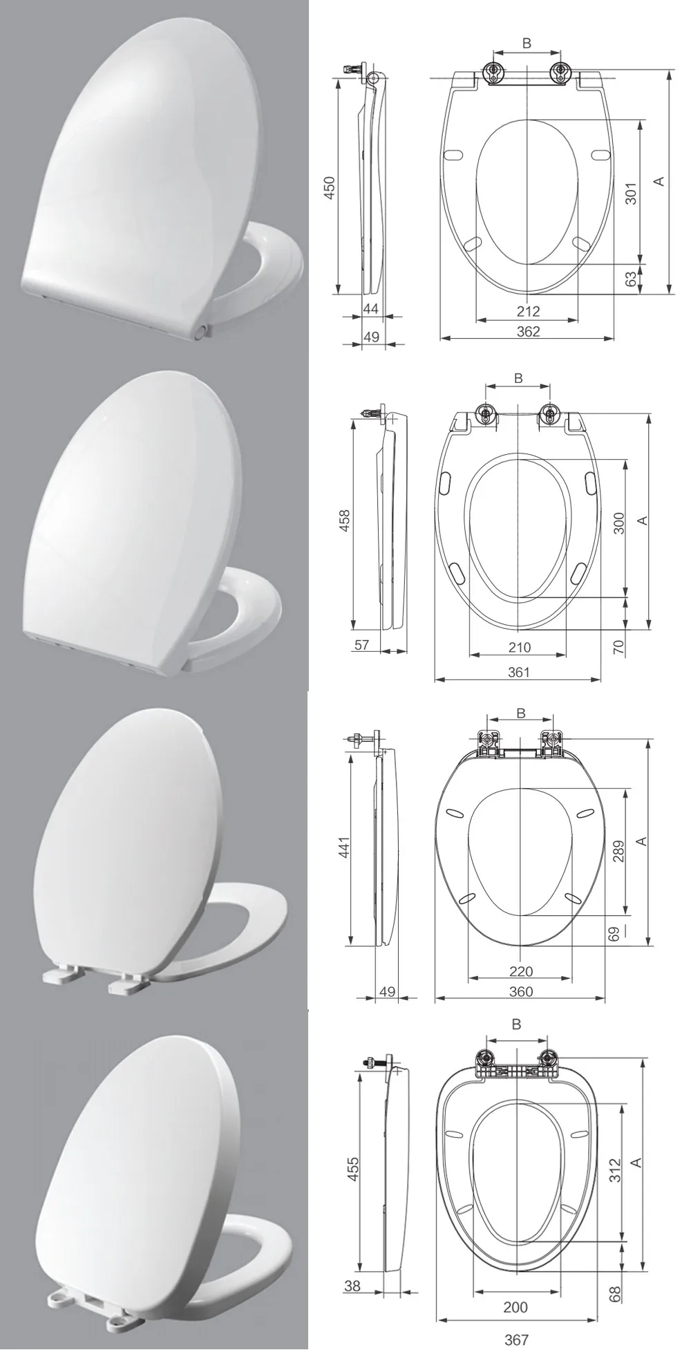 Toilet Seat Scale Model With Soft Close Hinges,Sanitary Cera Toilet