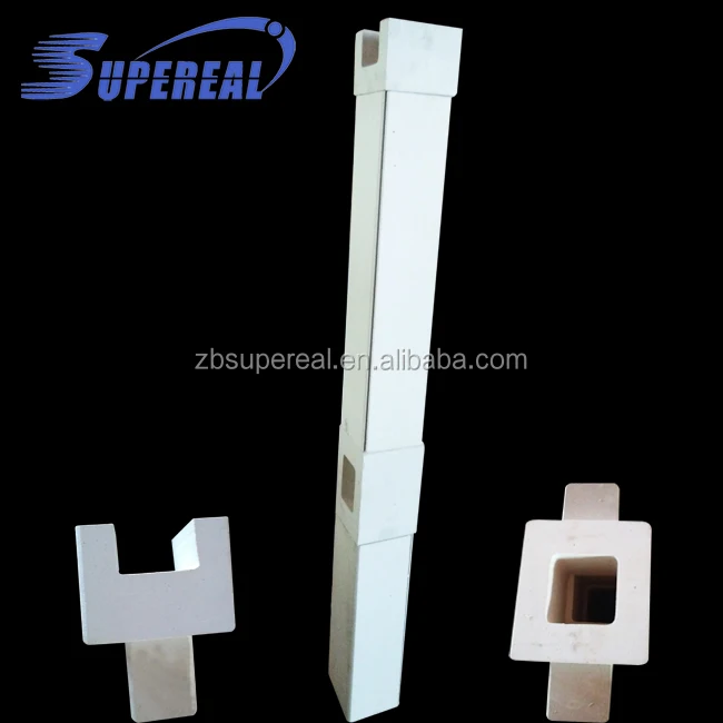 1300 C Working temperature cordierite mullite refractory tube support