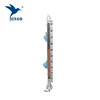 Side-mounted automatic sight glass oil level indicator with valve