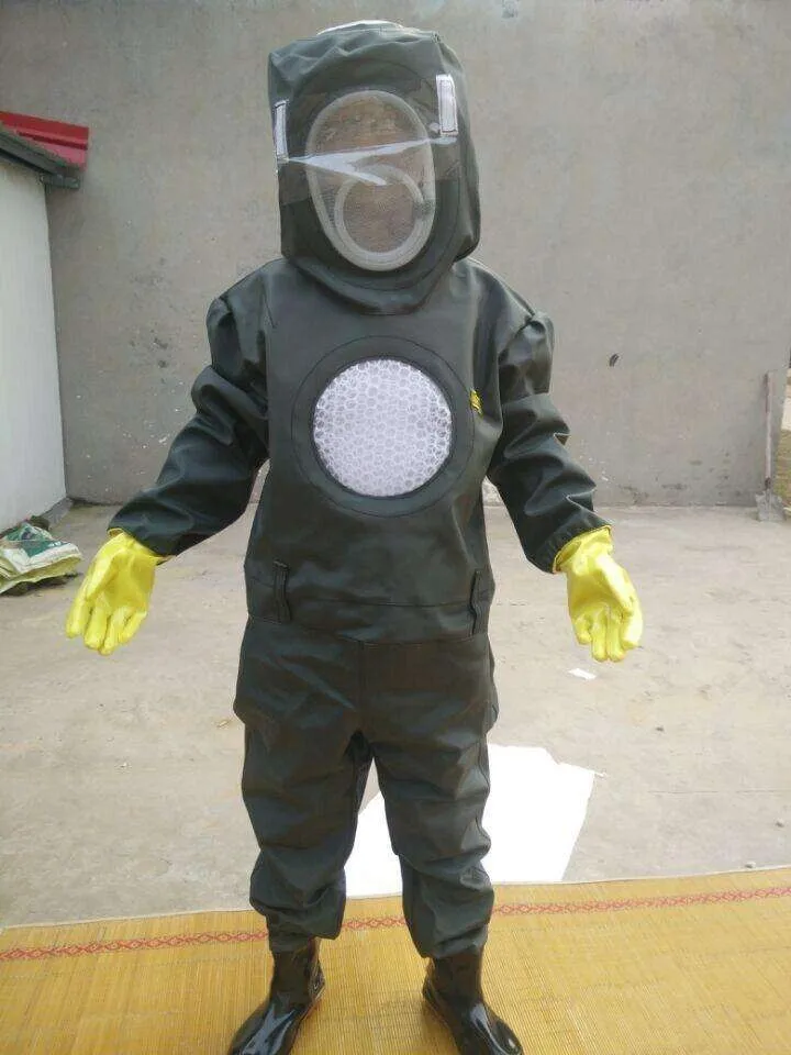 Black Complete Bee Keeper Suit Helmet Pants Pest Control Bee Wasps ...