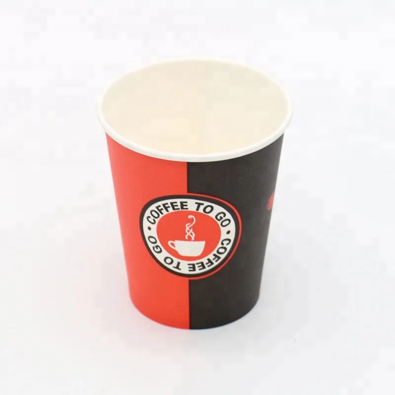 
factory price pe coated disposable single wall paper cup 8oz coffee cup 