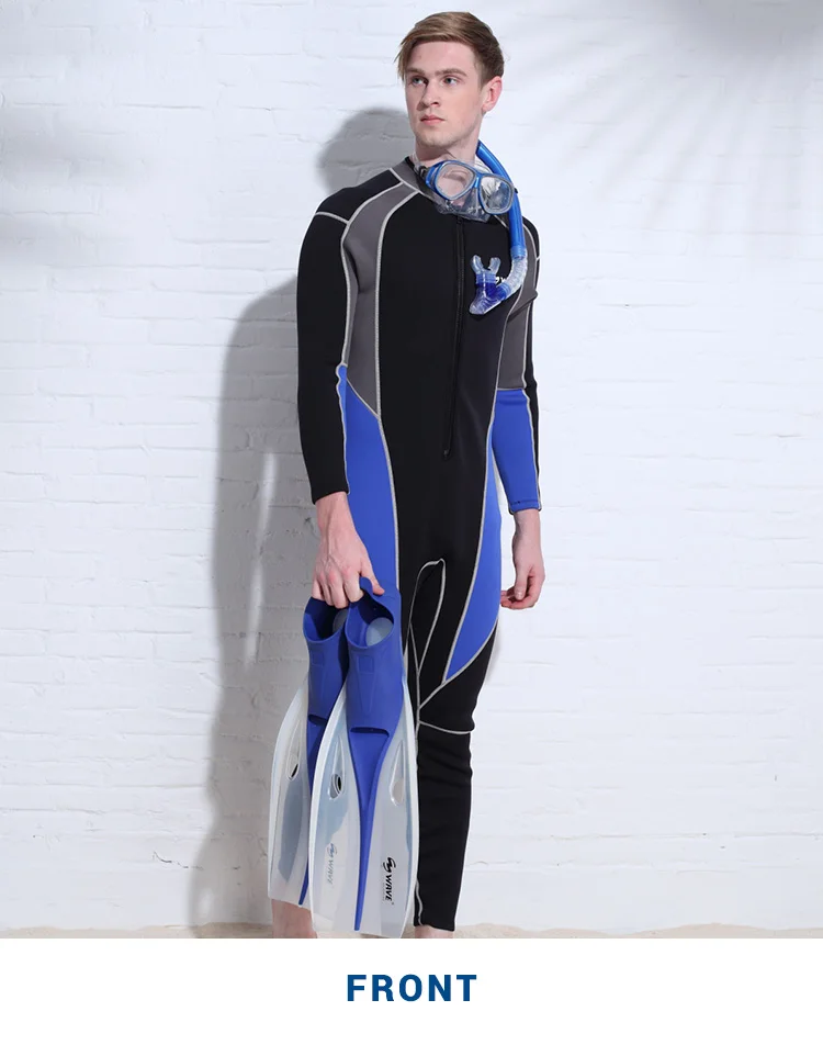 Adult printing swimwear men's full body neoprene surf wetsuit freediving