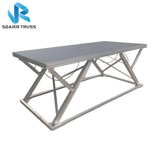 1*2m Aluminum X Folding Concert Scissor Stage for Events