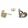 Stainless Steel Golden Heart Studs, Christmas gift,birthday present,factory wholesale