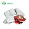 Aikou sealable meal tray takeaway food packaging 2 compartment food container