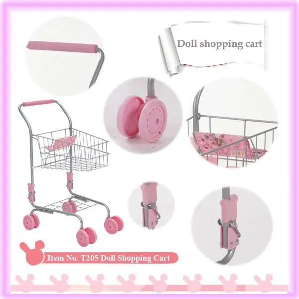 shopping cart with baby doll seat