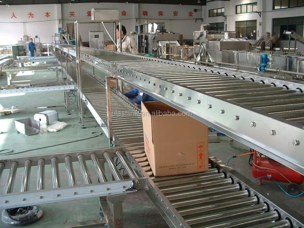 Heavy Duty Powered Roller Conveyor Stainless Steel Roller Table
