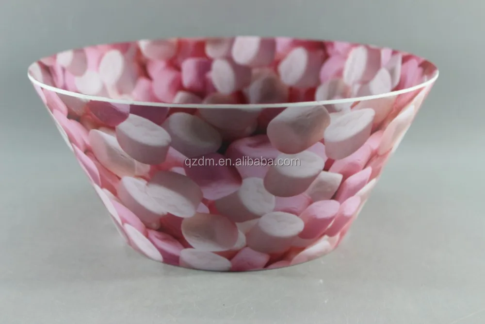 Two-Side Print 10" Melamine salad bowls