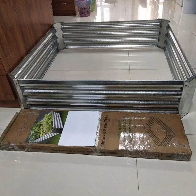 1200*900*300 Mm Galvanized Raised Garden Bed Kit Garden Box Planter For
